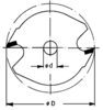 Scheiben-Nutfräser D=40mm, B=1,5mm, d=6,35mm