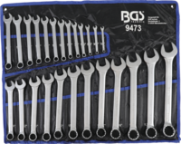 BGS Maul-Ringschlüssel Zollgrößen 1/4"-1.1/4" 25tlg Zoll Schrauben Schlüssel Set