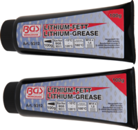 BGS 2x Lithium-Fett Tuben 200 g für Mini-Fettpresse 9311 Fetttuben Presse
