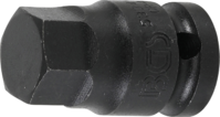 BGS Kraft-Bit-Einsatz 1/2" Innensechskant 19 mm für Inbus Schrauben Bitnuss
