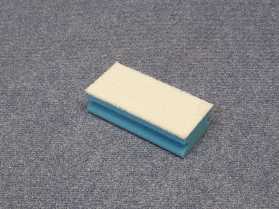 Schwamm blau/weißes Pad 150x70 mm